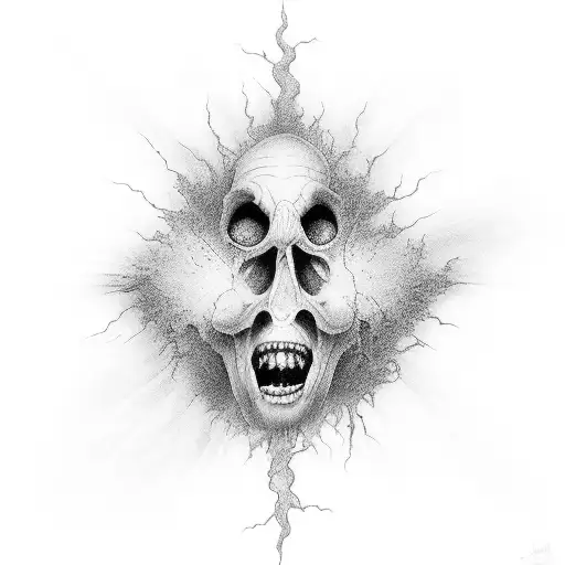  escaping hell reaching for god tattoo design idea