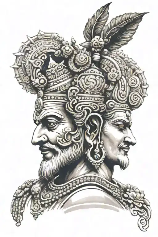 brahma vishu mahesh tattoo design idea