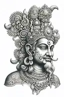 brahma vishu mahesh tattoo design idea