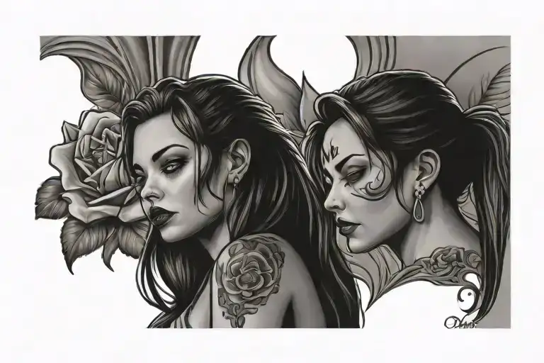 Daddy's Good Girl tattoo design idea
