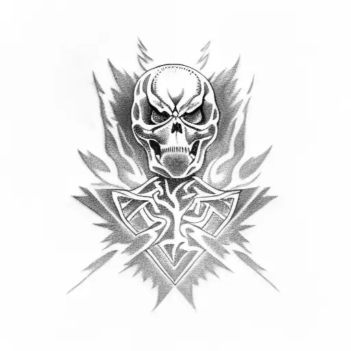 ghost rider tattoo design idea