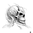 ghost rider tattoo design idea