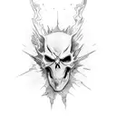 ghost rider tattoo design idea