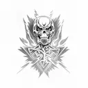 ghost rider tattoo design idea