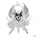 ghost rider tattoo design idea