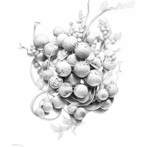 blackberry vines tattoo design idea