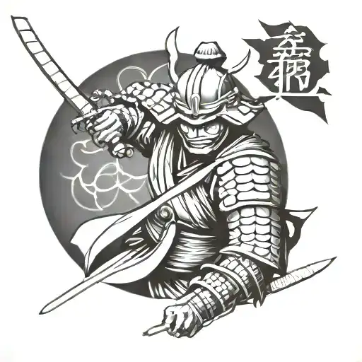 ronin samurai tattoo design idea