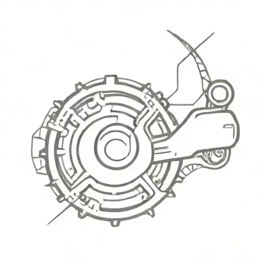 gear shift pattern 5 speed tattoo design idea