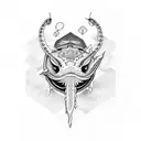  leviathan and phonex tattoo design idea