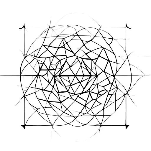 A geometric representation of a mathematical theorem tattoo design idea