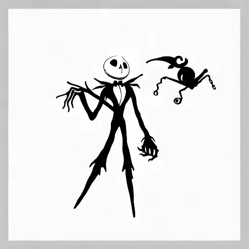 nightmare before christmas jack tattoo design idea