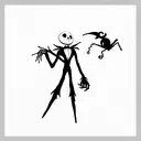 nightmare before christmas jack tattoo design idea