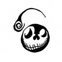 nightmare before christmas jack tattoo design idea