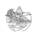 triathlon tattoo design idea