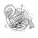 triathlon tattoo design idea