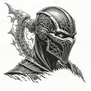 noob saibot dark mortal kombat  whit oz tattoo design idea