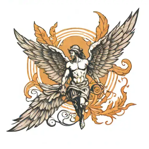 Icarus and Daedalus tattoo design idea