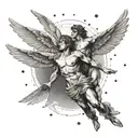 Icarus and Daedalus tattoo design idea