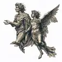 Icarus and Daedalus tattoo design idea