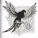 Icarus and Daedalus tattoo design idea