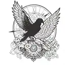 Icarus and Daedalus tattoo design idea