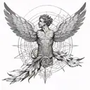 Icarus and Daedalus tattoo design idea