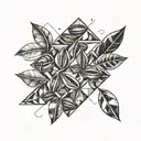 coffee beans tattoo design idea