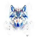 raven odin wolf beserker  tattoo design idea