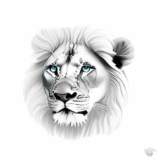 3 lions with a baby lion tattoo design idea