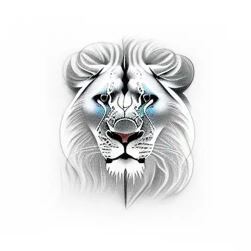 3 lions with a cub tattoo design idea