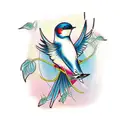 Swallow Bird tattoo design idea