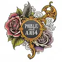 bible verse Philippians 4:13 tattoo design idea