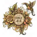 bible verse Philippians 4:13 tattoo design idea