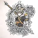 Asta Black clover tattoo design idea