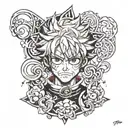 Asta Black clover tattoo design idea