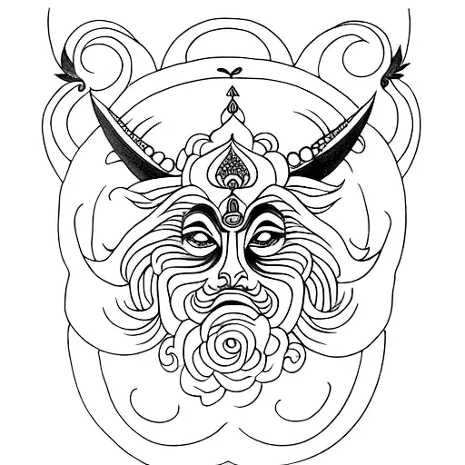 kali godess tattoo design idea