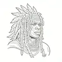 Chief keef glo gang 3hunna tattoo design idea
