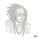 Chief keef glo gang 3hunna tattoo design idea