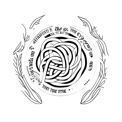 Bible verse tattoo design idea