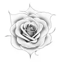 a metal rose tattoo design idea