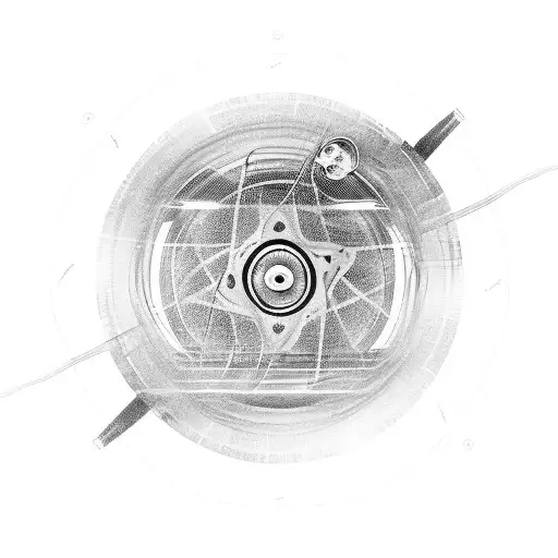 A movie reel entwined with a heartbeat line, symbolizing the thrill of life and the passion for cinema tattoo design idea