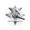 World War Two, Navy, Fight tattoo design idea