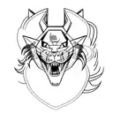 A sketch-style tattoo of a fierce panther running through the streets of Los Angeles tattoo design idea