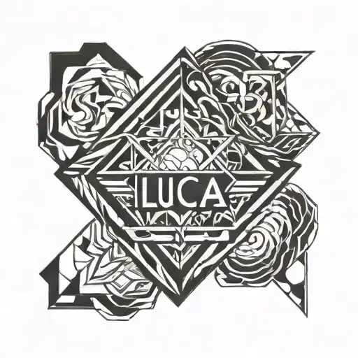 Luca name tattoo design idea