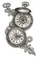 Pocket Watch tattoo design idea