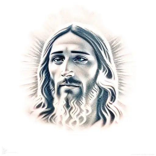 Jesus tattoo design idea