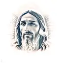 Jesus tattoo design idea