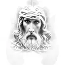 Jesus tattoo design idea