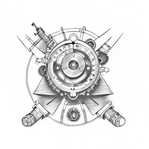 steampunk  tattoo design idea
