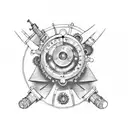 steampunk  tattoo design idea